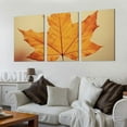 thumbnail image 2 of PRATYUS Ready to Hang Wall Art Canvas 3 Piece Set Thanksgiving Maple Leaf 12x16x3pcs, 2 of 4