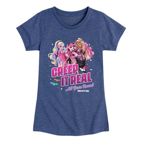 Monster High - Creep It Real - Toddler & Youth Girls Short Sleeve Graphic T-Shirt