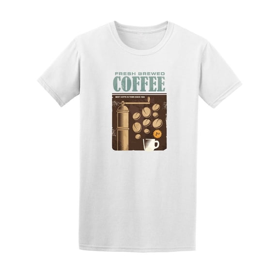 Fresh Brewed Coffee Vintage Tee Men's -Image by Shutterstock