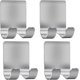 thumbnail image 1 of Paquete de 4 ganchos de ducha adhesivos de acero inoxidable para afeitadora, baño, cocina, albornoz, toalla, abrigo Banban ZefeiWu 8390614883987, 1 of 1