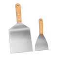 thumbnail image 3 of simhoa Griddle Accessories Kit Kitchen Gadget BBQ Spatulas for Camping Steak Baking 2 Piece, 3 of 8
