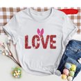 thumbnail image 2 of Lmnyox T-Shirt Imprimé pour Femmes Manches Courtes Été Décontracté T-Shirts Col Rond Ample Chandail Mode 2025, 2 of 3