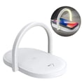 thumbnail image 1 of Cargador inalámbrico 3 en 1, luz LED táctil nocturna, lámpara de mesita de noche, soporte para teléfono, color blanco, 1 of 5