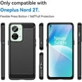 thumbnail image 6 of CoverON For 1+ Oneplus Nord 2T Phone Case, Slim Lightweight TPU Minimal Cover Carbon Fiber, Black, 6 of 6