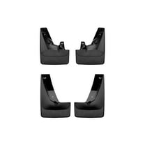 WeatherTech Custom No Drill Splash Guard MudFlaps compatible with Yukon, Suburban, Yukon XL, Tahoe, Front & Rear Set - Black