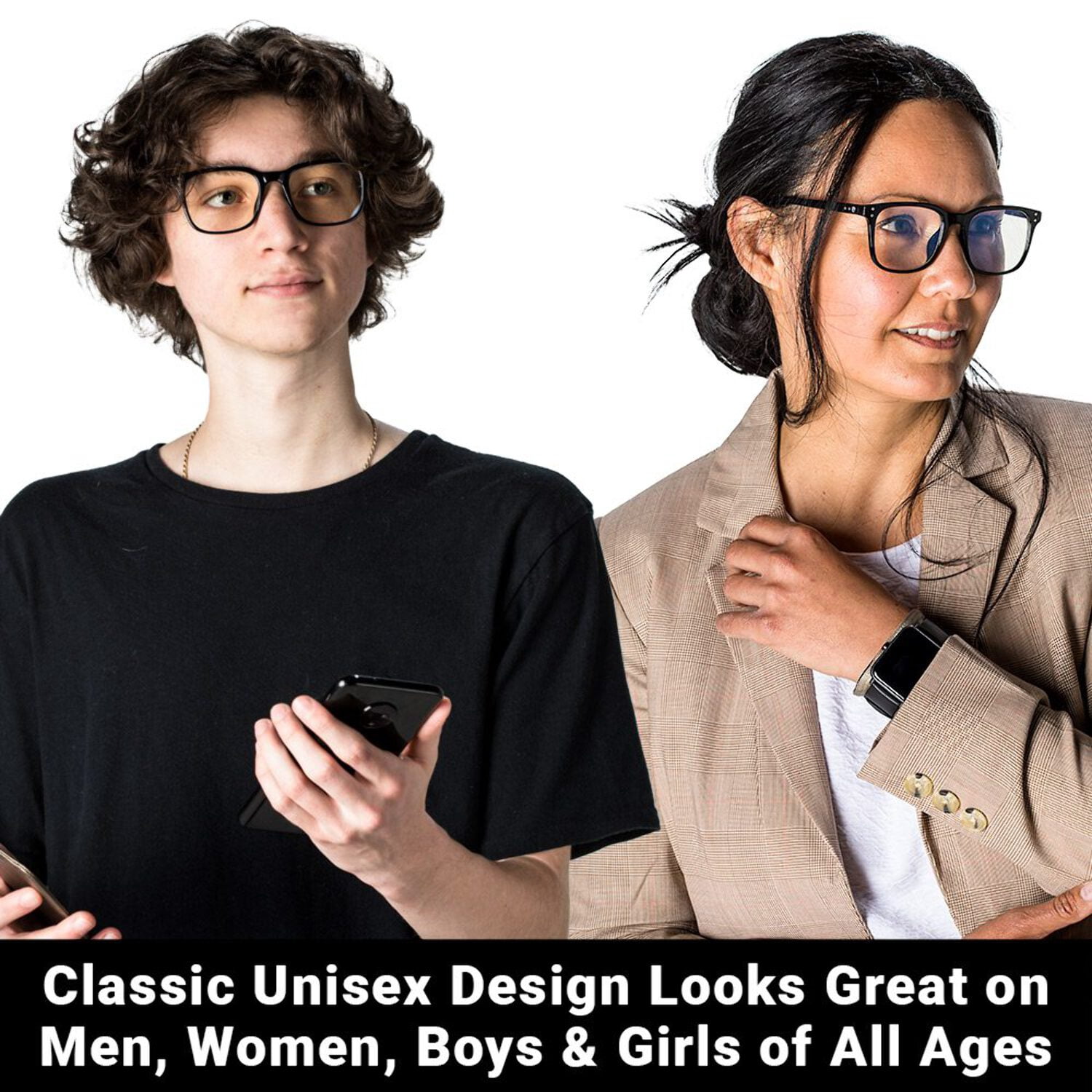 Shield Your Body Blue Light Blocking Glasses for Women and Men - Non-Prescription Computer Gaming Reading Glasses - Anti Eye Strain/UV/Glare