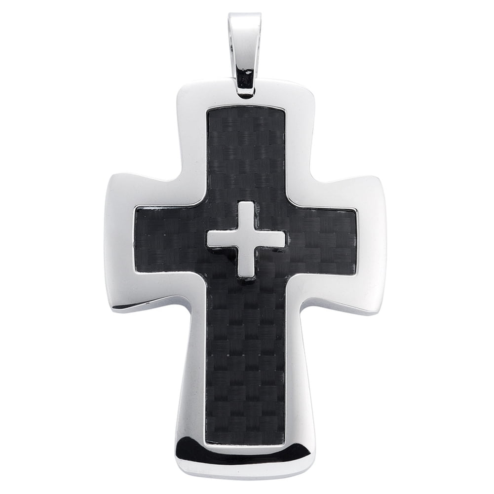 cross hologram necklace