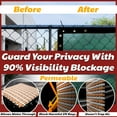 thumbnail image 3 of Amgo Custom Made 5' x 191' Green Fence Privacy Screen Windscreen with Bindings & Grommets, Heavy Duty for Commercial and Residential, 90% Blockage, Cable Zip Ties Included (We Customize), 3 of 9