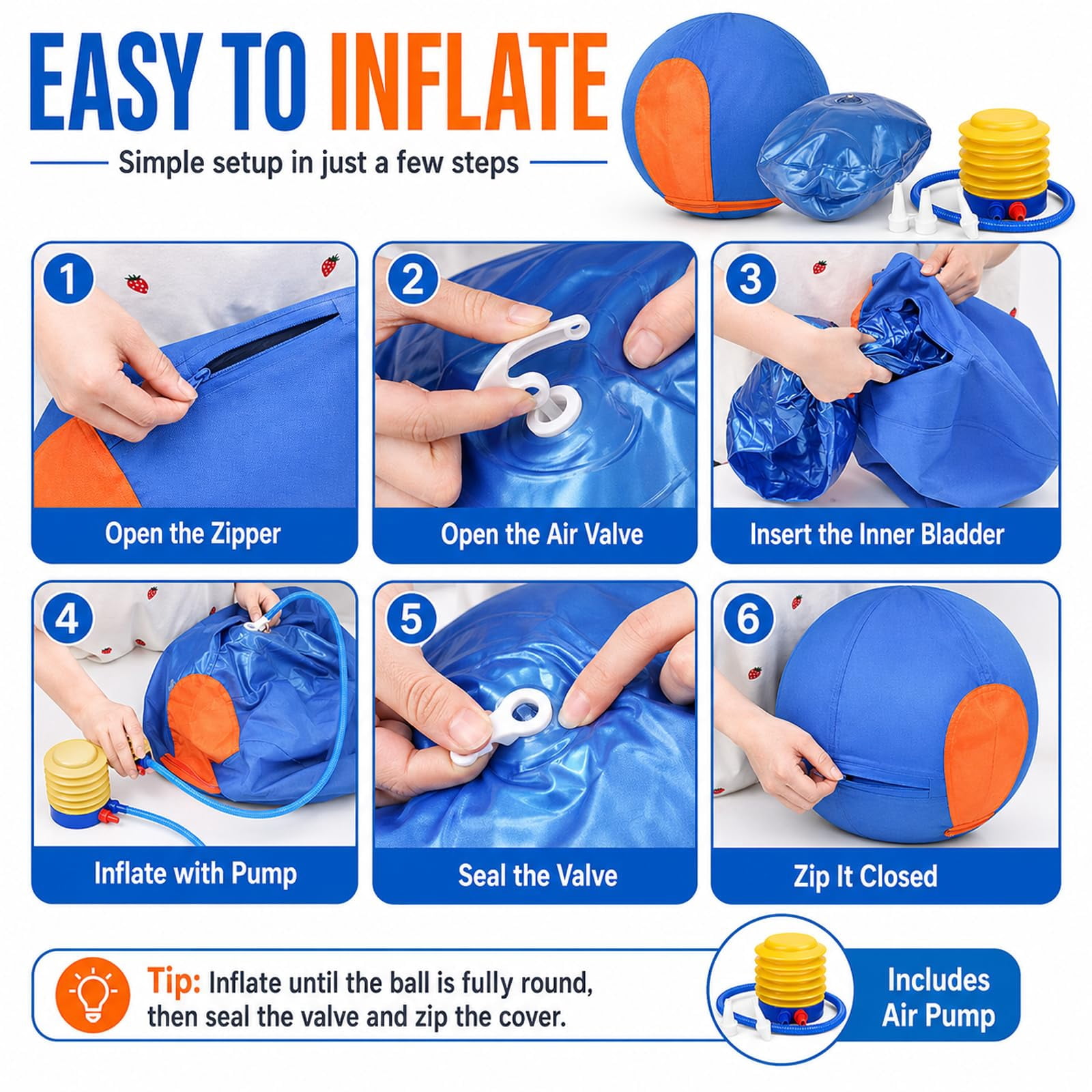 for Dogs 2026 Upgraded Durable and Chew-Resistant Extra-Large Enrichment Ball with A Protective Cover and Air Pump; Suitable for All Dog Breeds.