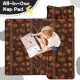 thumbnail image 3 of Camo and Deer Brown Pattern Teens Toddler Nap Mat with Pillow, Sleeping Mat Bag for Preschool Daycare 50"x20", 3 of 5