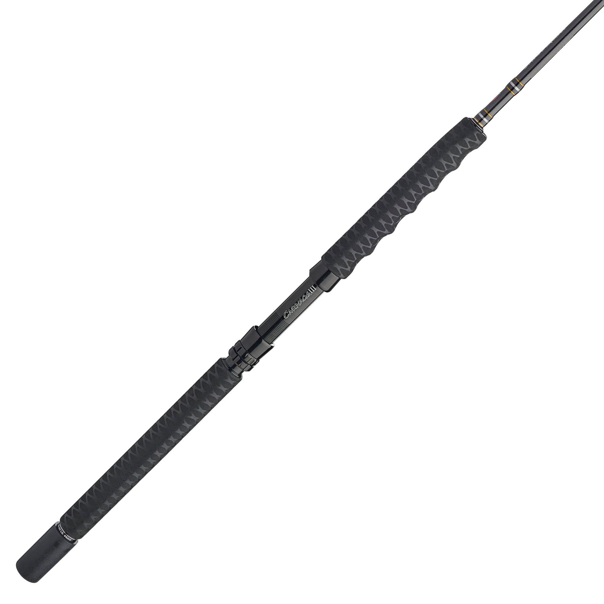 Penn Carnage III Boat Conventional Casting Fishing Rod 6'6 Loads 50 - 100 Lbs Black