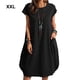 thumbnail image 2 of Sonducket Vestido de mujer de poliéster sin mangas suéter suelto reemplazo Casual transpirable vestidos de moda para niñas ropa Vestidos Negro 2XL, 2 of 5