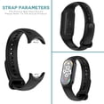 thumbnail image 2 of Instalación tipo prensa de silicona para correa de reloj para Xiaomi Mi Band 8 (negro), 2 of 6