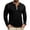 Black, variant on Long Sleeve T Shirts for Man Classsic Button V Neck Henley Shirts Comfortable Lightweight Mens Spring Fall Shirts Fashion Contrast Color Trim Pullover T Shirts Casual Slim Fit Basic Top M