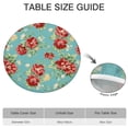 thumbnail image 6 of Pioneer Flower Floral Print Pattern Round Fitted Tablecloth with Elastic Edge,Dining Table Cover Waterproof,Outdoor Round Tablecloth for Camping,Dining,Indoor and Outdoor, 6 of 7