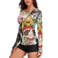 thumbnail image 2 of Gravity Falls Women's Sunscreen Shirt Long Sleeve Workout Tops Crewneck Soft Comfy Tees Casual T-Shirt M, 2 of 7
