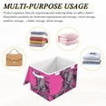 thumbnail image 7 of Foldable Fabric Storage Bin With Handle Collapsible Basket Box Storage With Lid Organizer The Soidler, 7 of 7