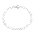 thumbnail image 2 of Heart Cubic Zirconia Tennis Bracelet, 2 of 5