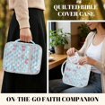 thumbnail image 5 of Xixirimido Bowknots Blue Print Bible Cover Case Large Quilted Bible Carrying Case with Handles, Bible Study Supplies & Accessories Christian Gifts for Church, 5 of 7