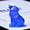 blue opal, variant on 1 piece CUPIDCRYSTAL hand-carved crystal wolf ornament - 3.5cm / 1.38inch Exquisite details, cute animal decoration, pocket-sized raw stone sculpture for home, jewelry