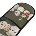 thumbnail image 4 of Yayeee Double Oven Mitt Kitchen Heat Resistant Baking 35" x7" Quilted Glove, Beige Snowmen, 4 of 6