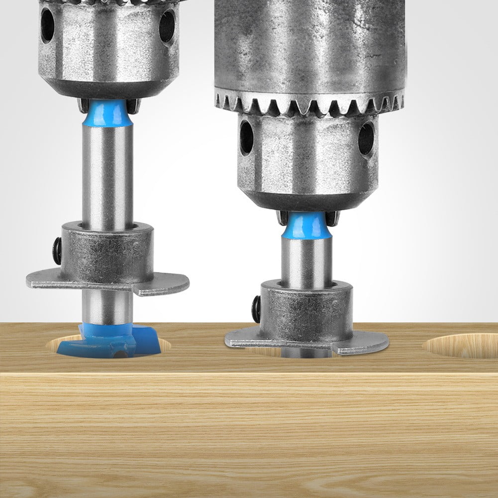 Woodworking Hole Drill Carbide Hinge Boring Bit Set Flat Wing Drill