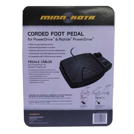 UPC: 0029402044313 | MKA Foot Pedal Foot Pedal Left/Right Steer Waterproof 18 Cord Black