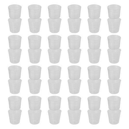 ROMANSENTIAL 50 Set Plastic Nursery Pots for Seedling Cultivation Square 1.97X1.97X1.38in