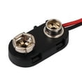thumbnail image 3 of Unique Bargains 2 Pcs 9 Volt Battery Clip Connector I Type Hard Shell Buckle Holder 15cm Wire, 3 of 3