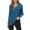 Blue, variant on Women's Quarter Zip Tunic Hoodies Long Sleeve, Pullover, Loose Fit, Suitable for All Seasons, S 2XL