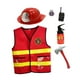 thumbnail image 3 of Chaleco de bombero para niños, lavable, juguete de simulación, accesorios premium para bomberos 6 uds., 3 of 9
