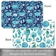 thumbnail image 5 of CounterArt Ocean Fantasy Blue Reversible Easy Care Plastic Placemat 4-Pack, 5 of 8