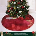 thumbnail image 6 of Coolnut Valentine's Day Love Christmas Tree Skirt Home Decoration Large Round Christmas Tree Skirt for Holiday Party Home Christmas Day Ornaments,35.4", 6 of 6