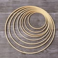 thumbnail image 2 of HAKIDZEL 15Pcs Dream Catcher Ring Bamboo Round For Diy Accessories And Handmade Projects 17Cm, 2 of 8
