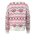 thumbnail image 5 of Coats Lightweight for Women Valentine Knitted Cardigan Sweater Fashion Tops, 5 of 5