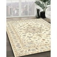 thumbnail image 3 of Ahgly Company Machine Washable Indoor Rectangle Traditional Peach Beige Area Rugs, 2' x 4', 3 of 7