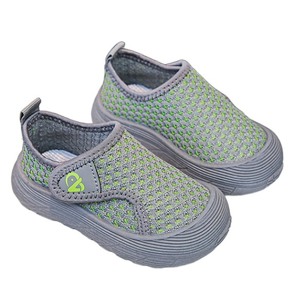 Gyexs Sneakers Toddler Wide Toe Box Shoes Toddler Soft Comfy Barefoot Toddler Shoes Breathable Baby Boy Sneakers Green