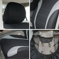thumbnail image 2 of Plain Fabric Car Seat Cover Set Sports Design Biocolor Stylish Car Seat Protect Fit for Most Car, 2 of 4