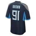 thumbnail image 3 of Men's Nike Shakel Brown  Navy Tennessee Titans  Game Jersey, 3 of 6