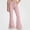 Pink, variant on HAOTAGS Girls Flare Pants – Trendy Stretch Elastic Waist Slim Casual Trousers Beige Size 9