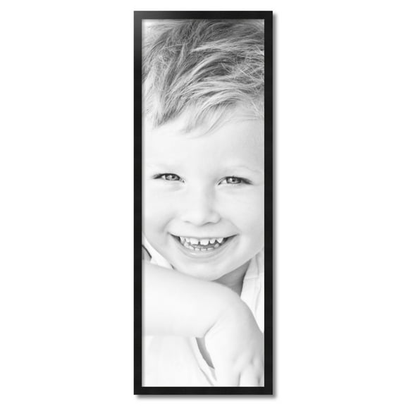 ArtToFrames 15" x 44" Black Picture Frame, 15x44 inch Black Wood Poster Frame (WOM-5139)