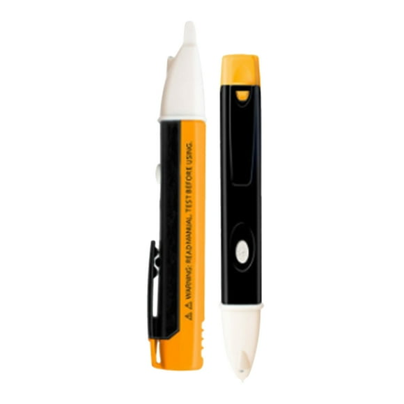 Binwennn Table Saw Stand Casters Voltage Tester/Non Voltage Tester 0 1000V AC Pen Flashlight Adjustable Sensitivity Voltage AC Circuit Tester Tool LED Flashlight Pocket Clip (Orange)