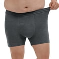 thumbnail image 2 of DARING DIVA Men's Big Tall Stretch Waistband Mid-Waisted Underwear 3XL Gray, 2 of 6