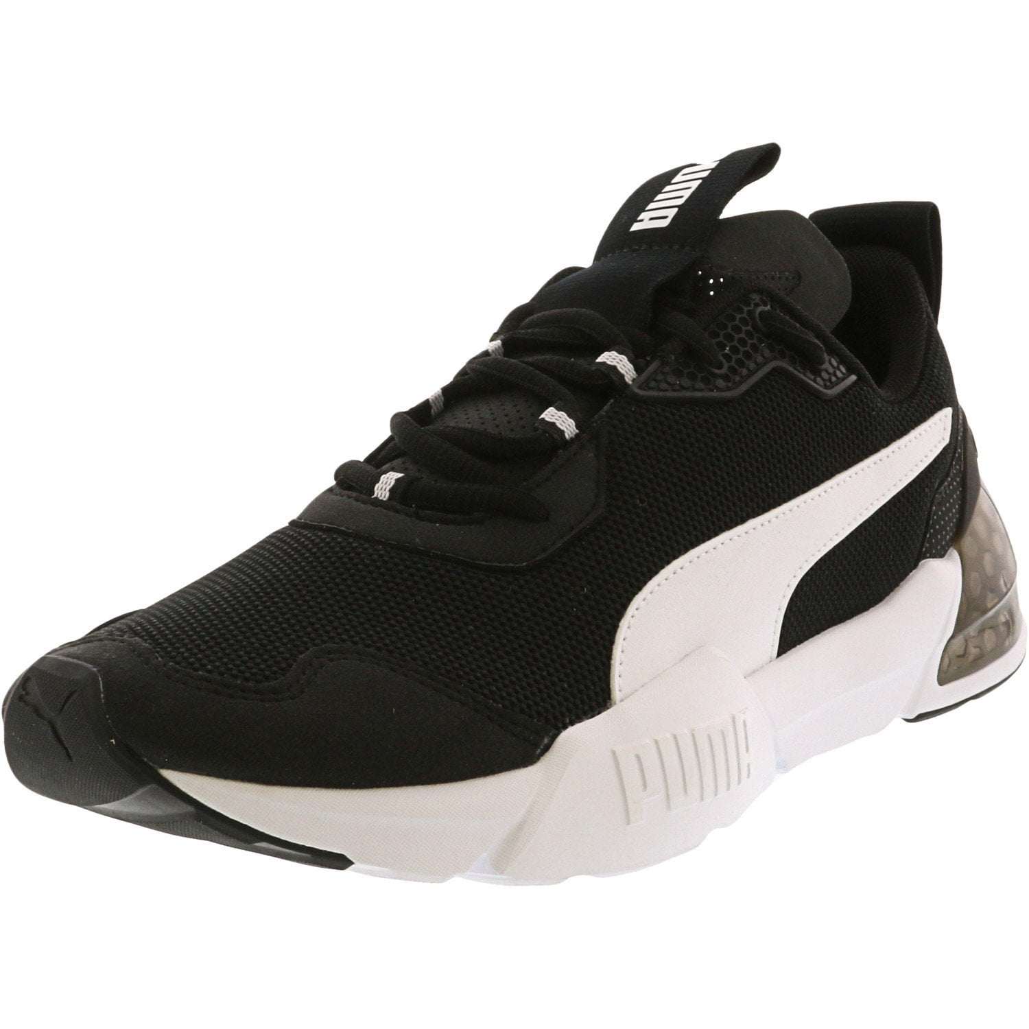 Puma Men's Cell Phantom Black / White Ankle-High Mesh Sneaker - 10M ...