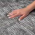 thumbnail image 3 of Addison Rugs Dream Shag Premium Machine Washable Transitional Squares Black Runner Rug, 2'3" x 7'6", 3 of 8
