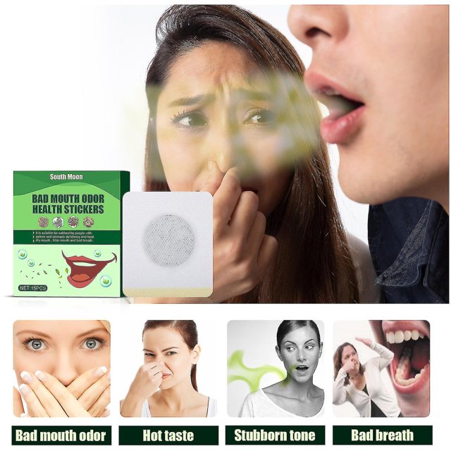 Parche para el olor bucal, 15 Uds., tratamiento para el mal aliento, parches para el aliento fresco, parche para el cuidado de la salud y el olor bucal Betterlifefg