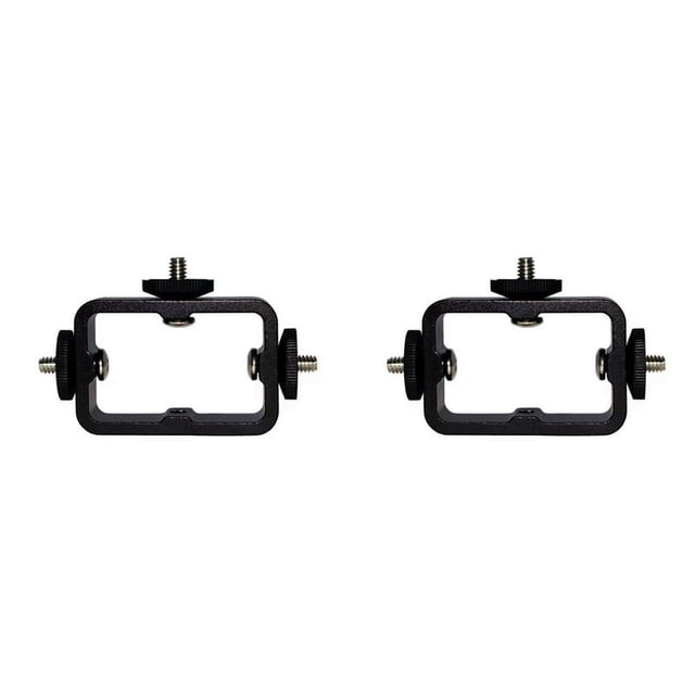 2X Holder Flash Bracket Adapter Bracket for Live Broadcast Selfie Camera Phones 1/4 Hole Metal Three-Position Machine