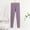 Purple, variant on Women Pajama Pants Solid Fall Winter High Waist Double Sided Fleece Thermal Warm Casual Sleep Bottom