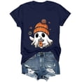 thumbnail image 6 of mgoYE Women's Halloween Shirt Sweatshirts Halloween Ghost Sweatshirt Women - Halloween Graphic Crewneck Tops Casual Sweater Women Shirt Size L, 6 of 8