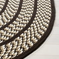 thumbnail image 3 of SAFAVIEH Braided Tanisha Bordered Reversible Area Rug, Ivory/Black, 3' x 5' Oval, 3 of 11